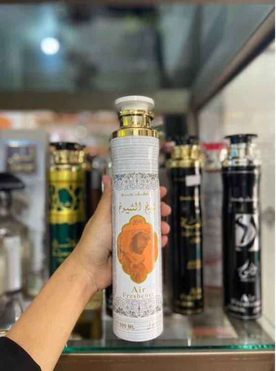 اسپری خوشبو کننده هوا شیخ الشیوخ خصوصی برند ارض الزعفران ساخت کشور امارات 300میل