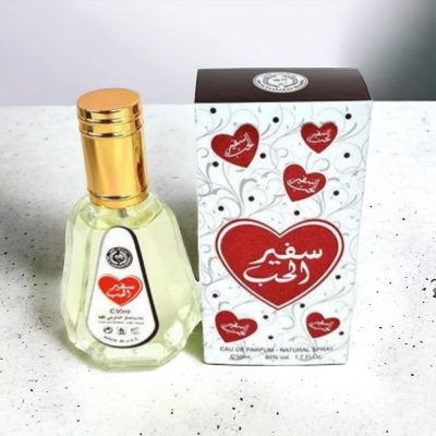 ادکلن سفیر الحب برند ارض الزعفران ساخت کشور امارات حجم 50 میل