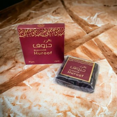 بخور گشته حروف از برند ارض الزعفران 40 گرم bukhoor huroof
