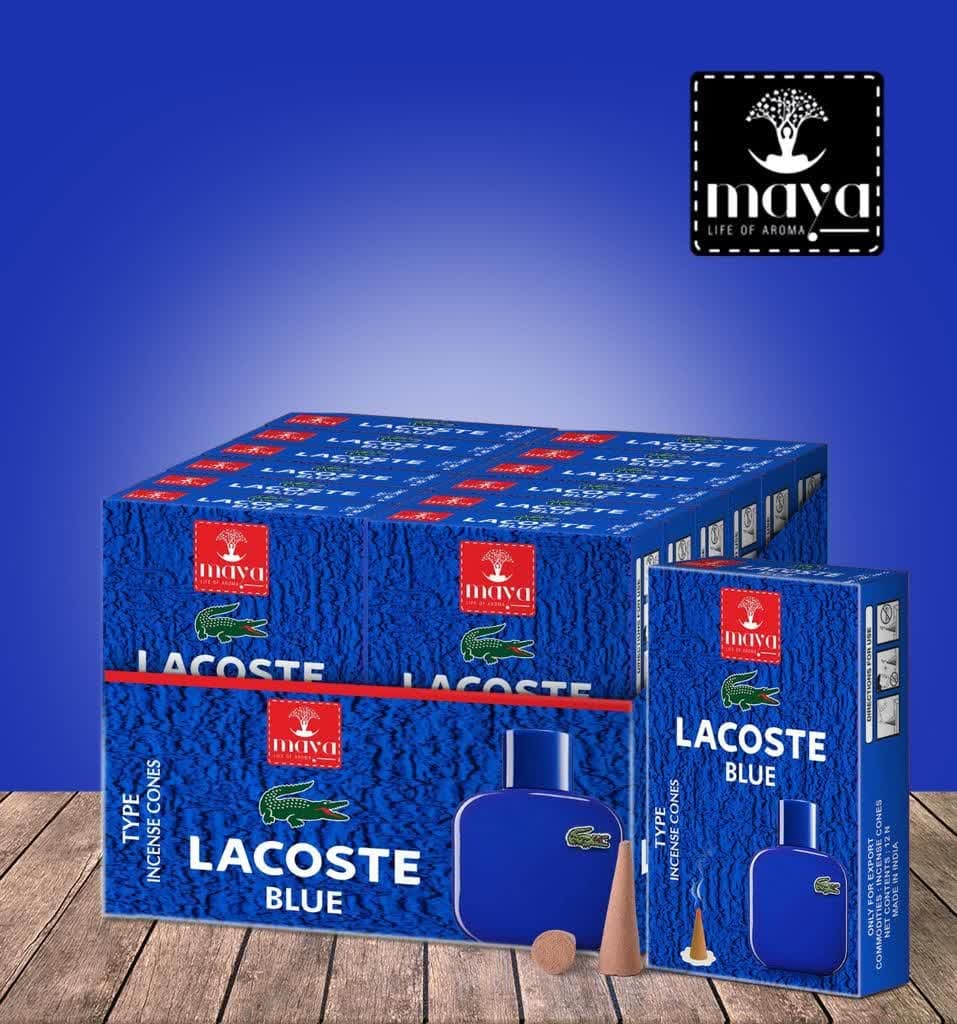 عود خوشبو کننده مخروطی مایا مدل بلو لاگوست ( لاگوست آبی ) Blue Lacoste