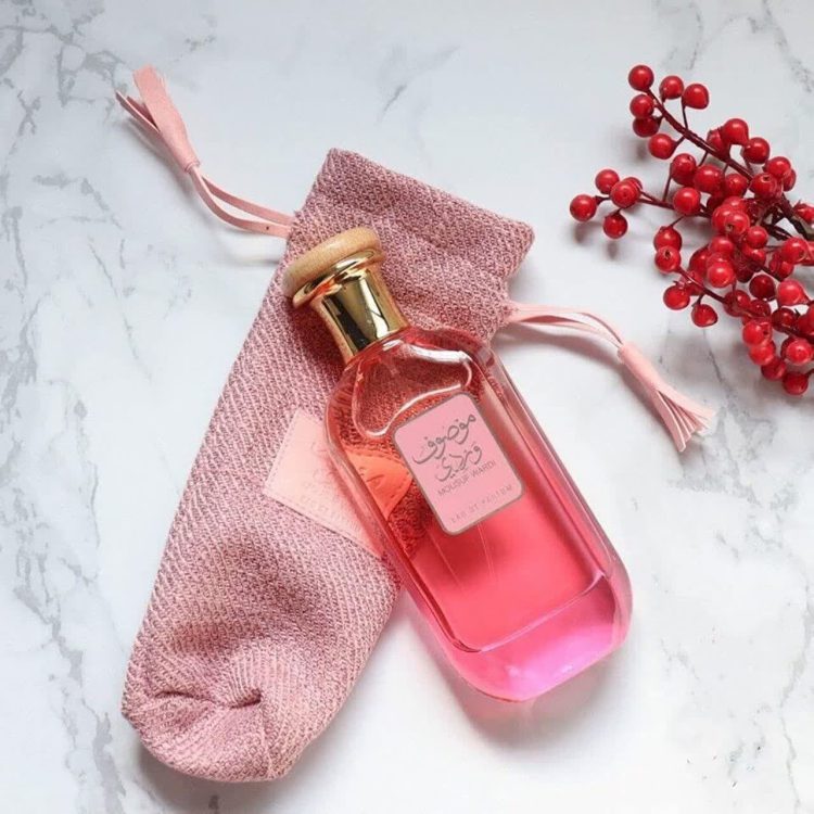 ادکلن موصوف صورتی ارض الزعفران Mousuf wardi