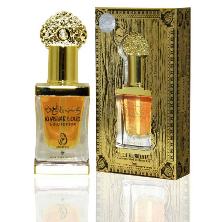 عطر  خشب العود ذهبی (طلایی) برند عربیات ۱۲ میل