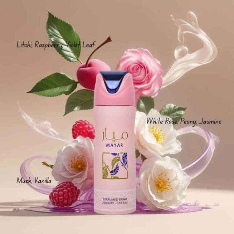 اسپری خوشبو کننده بدن میار برند لطافه
