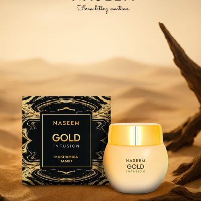 مخمریه جامد gold infusionبرند نسیم ساخت کشور امارات حجم 25 گرم