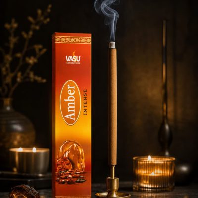 عود بخور عنبر(امبر ) Amber  سایز بزرگ برند واسو 5 ساعته
