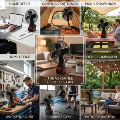 پنکه شارژی  lithium outdoor fan