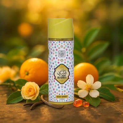 خرید بادی اسپری نسیم مدل مسک بشری ۲۰۰ میل  رایحه مشک و عطر شرقی